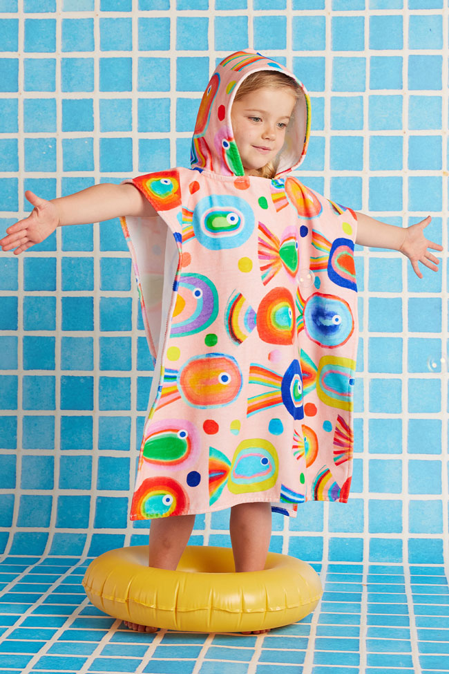Halcyon Nights Kids Hooded Towel - Fancy Fins