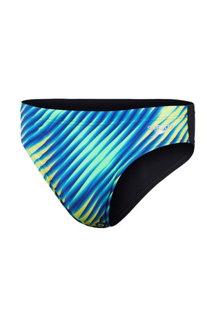 Speedo Mens Allover Digital Vcut Brief - Multi