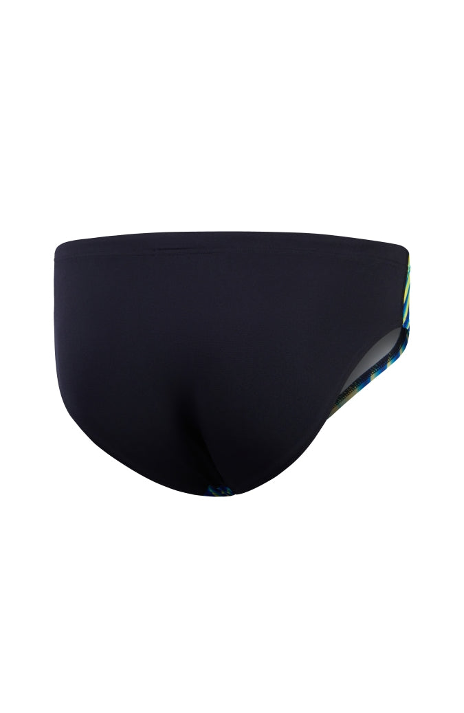 Speedo Mens Allover Digital Vcut Brief - Multi