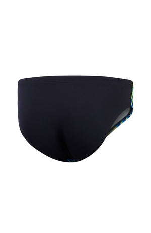 Speedo Mens Allover Digital Vcut Brief - Multi