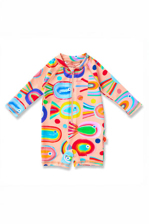 Halcyon Nights Kids Long Sleeve Supersuit - Fancy Fins