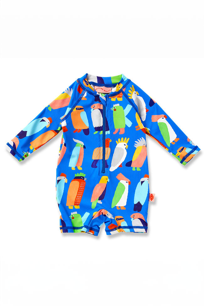 Halcyon Nights Kids Long Sleeve Supersuit - Flamin Galah