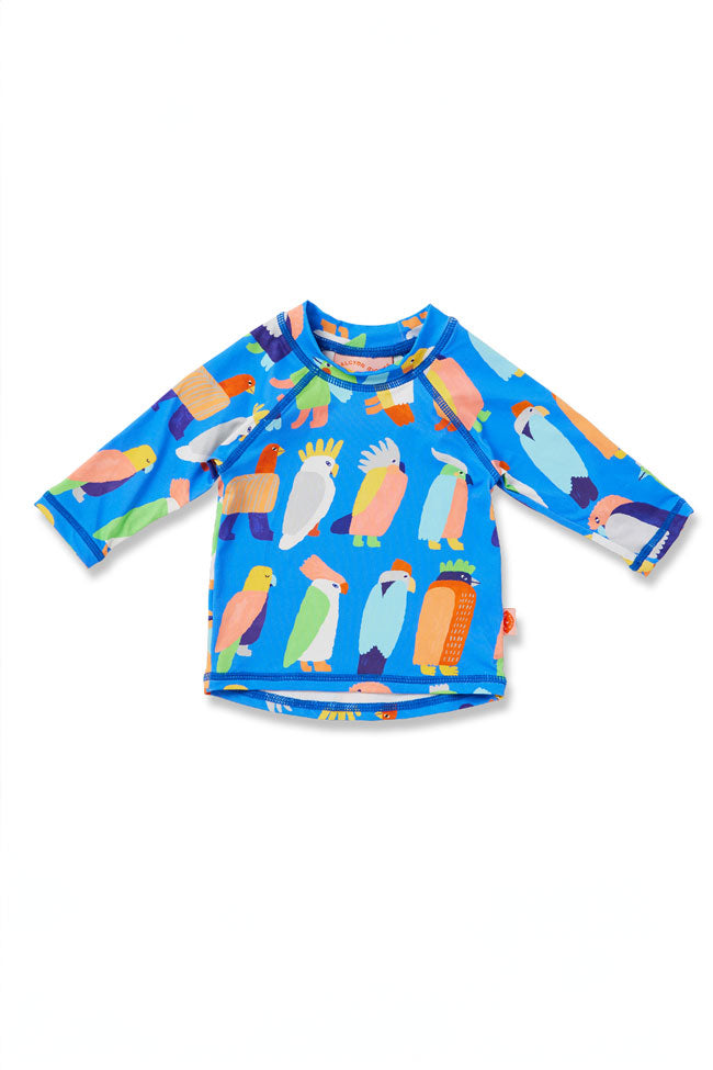 Halcyon Nights Kids Long Sleeve Rashvest - Flamin Galah
