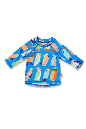 Halcyon Nights Kids Long Sleeve Rashvest - Flamin Galah