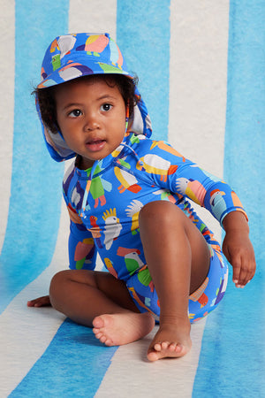 Halcyon Nights Kids Swim Hat - Flamin Galah