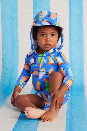 Halcyon Nights Kids Swim Hat - Flamin Galah