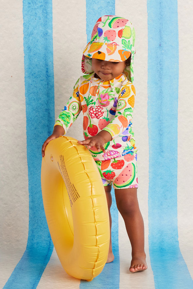 Halcyon Nights Kids Long Sleeve Rashvest - Eat The Rainbow