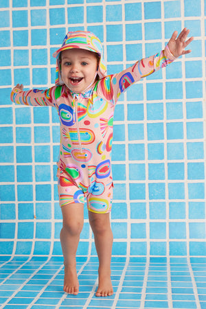 Halcyon Nights Kids Long Sleeve Supersuit - Fancy Fins