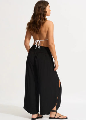 Seafolly Shirred Waist Wrap Pant - Beach Basics