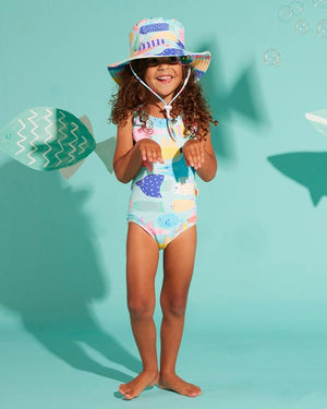 Halcyon Nights Swim Bucket Hat - Rainbow Reef