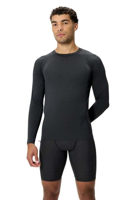 Speedo Mens Long Sleeve Rashguard - Anthracite