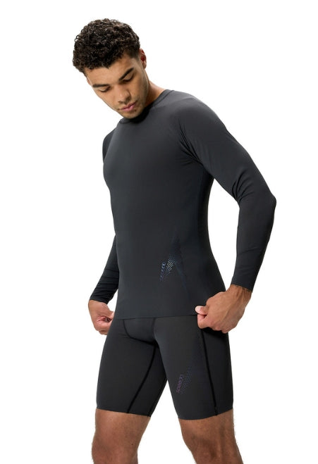 Speedo Mens Long Sleeve Rashguard - Anthracite