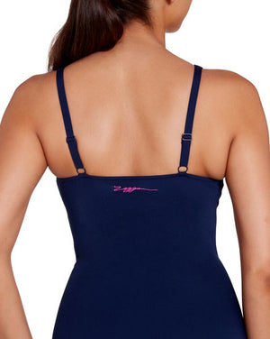 Zoggs Womens Ruched Front One Piece - Kuringai