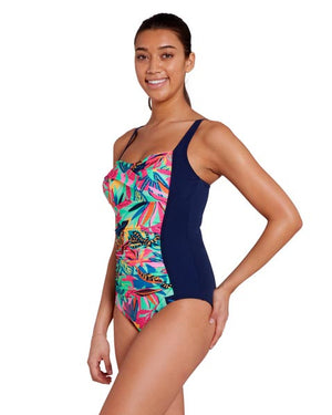 Zoggs Womens Ruched Front One Piece - Kuringai