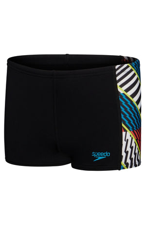 Speedo Junior Boys Panel Aquashort - Black