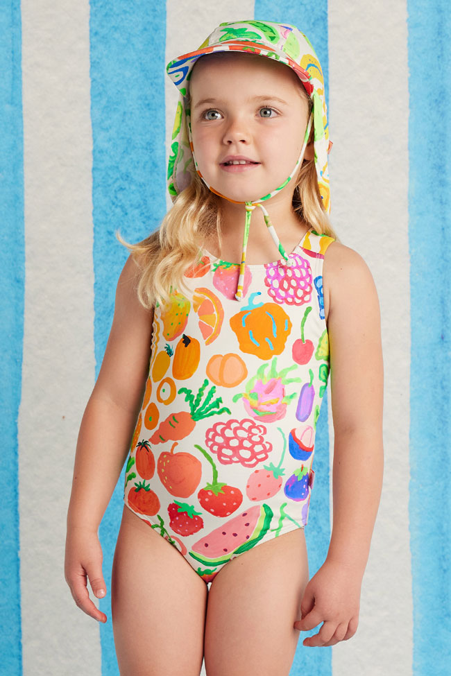 Halcyon Nights Kids Swim Hat - Eat The Rainbow