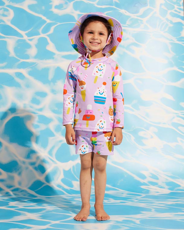 Halcyon Nights Long Sleeve Rash Vest - Sundae Fun Day