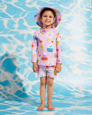 Halcyon Nights Long Sleeve Rash Vest - Sundae Fun Day