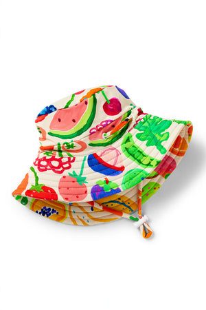 Halcyon Nights Kids Swim Bucket Hat - Eat The Rainbow