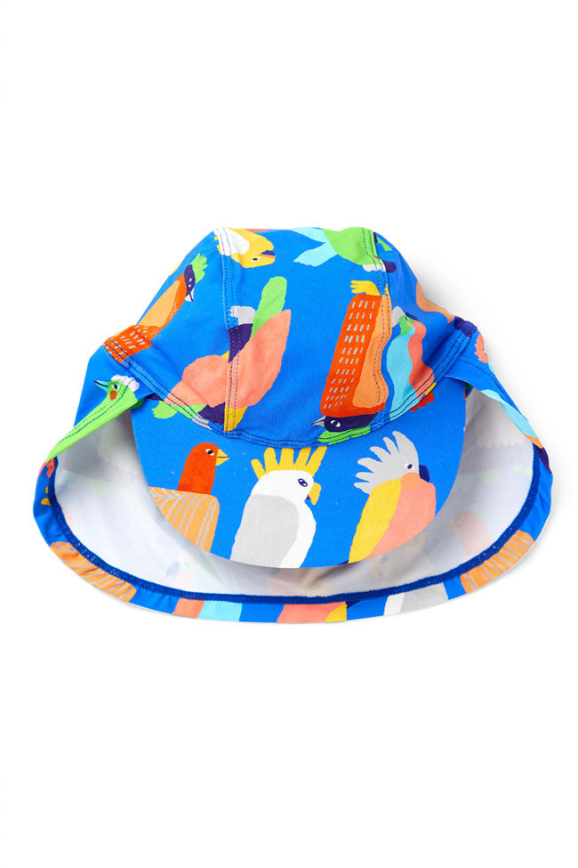 Halcyon Nights Kids Swim Hat - Flamin Galah