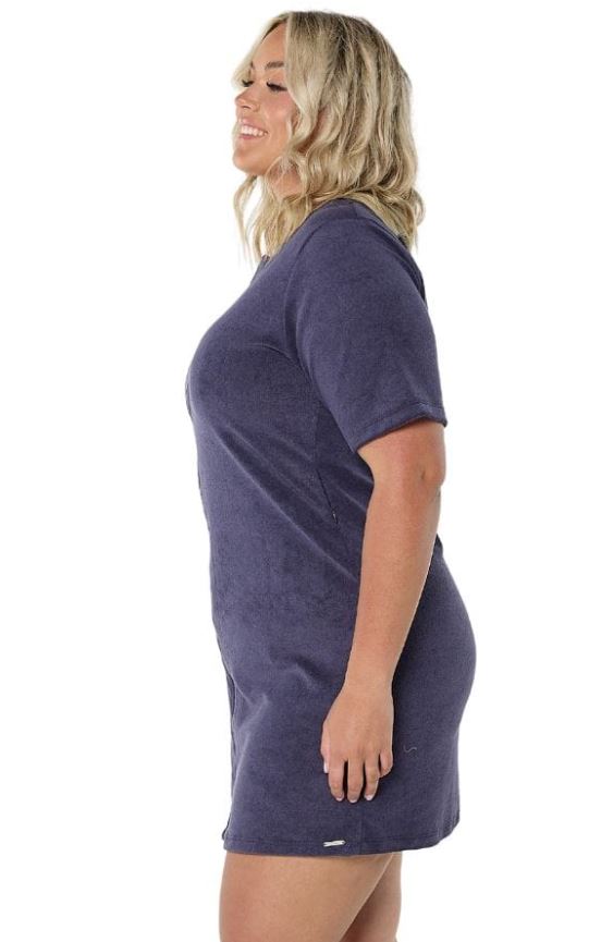 Capriosca Zip Through Dress - Terry Towelling