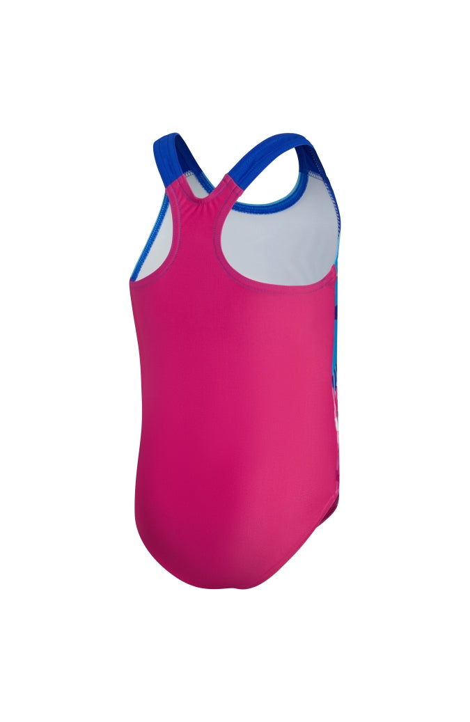 Speedo Toddler Girls Digital Printed Swimsuit - Pink