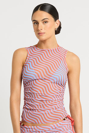 Bond-eye Claudia Tank Top - Sunbaked Stripe