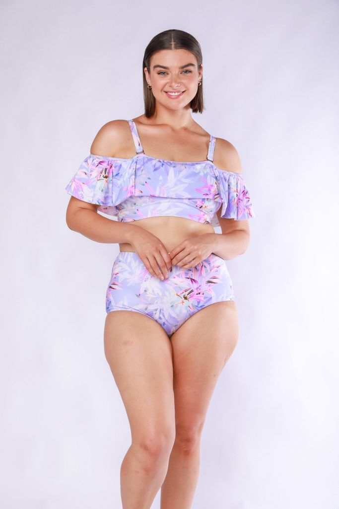 Capriosca High Waisted Pant - Lilac Florence