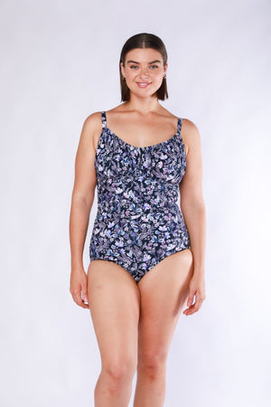 Capriosca Underwire One Piece F/G - Navy Floral