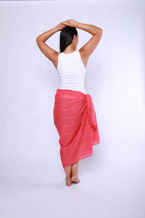 Capriosca Cotton Sarong - Pink
