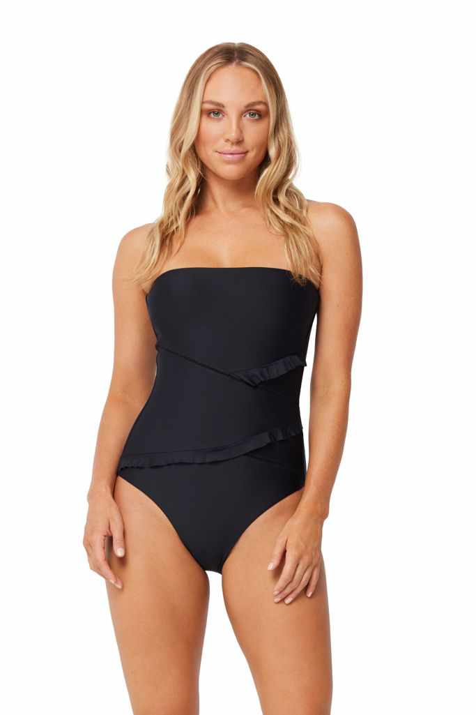 Monte & Lou Spliced Bandeau Maillot - Separates