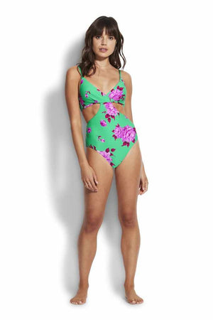 Seafolly Wrap Front One Piece - Full Bloom