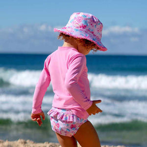 Salty Ink Little Girls Swim Pant - Miss Bloom