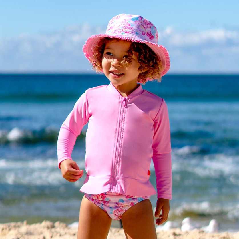 Salty Ink Little Girls Swim Pant - Miss Bloom