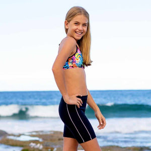 Salty Ink Girls Bike Pant - Black