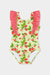 Seafolly Little Girls Vertical Ruffle One Piece - Strawberry Sundae