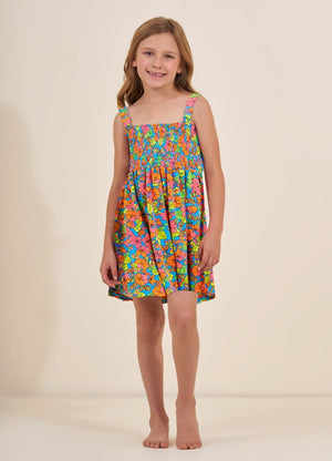 Maaji Girls Bouquet Short Dress - Poppy