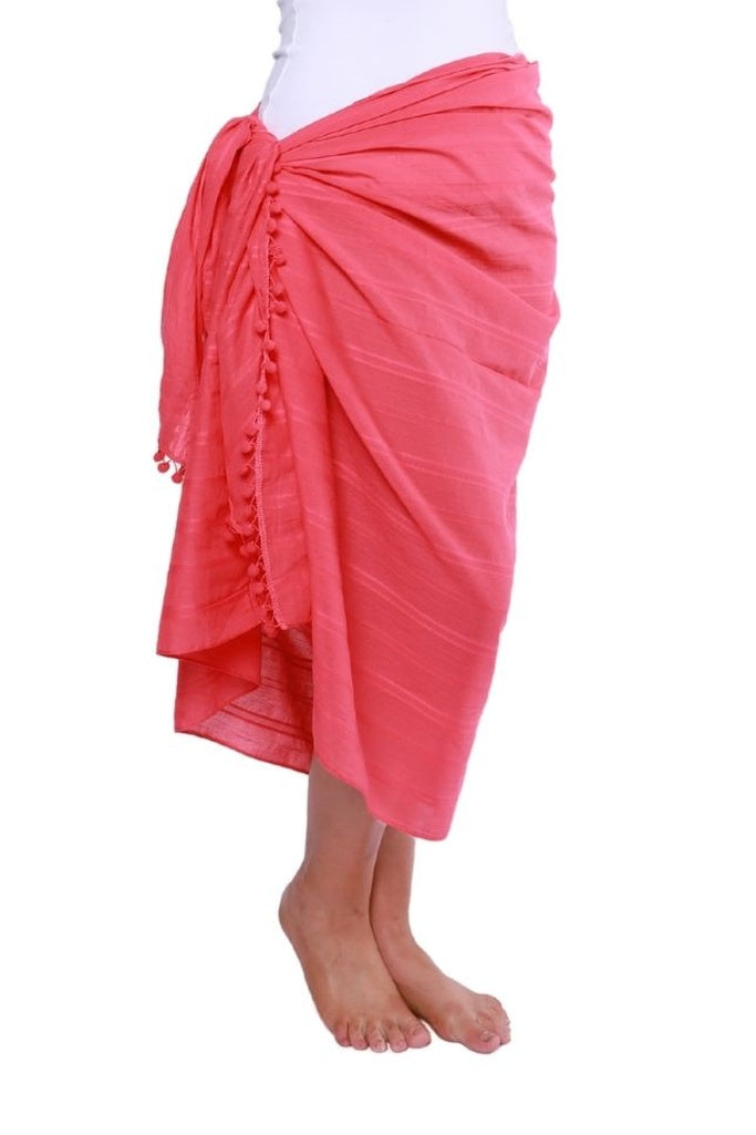 Capriosca Cotton Sarong - Pink