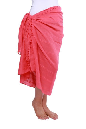 Capriosca Cotton Sarong - Pink
