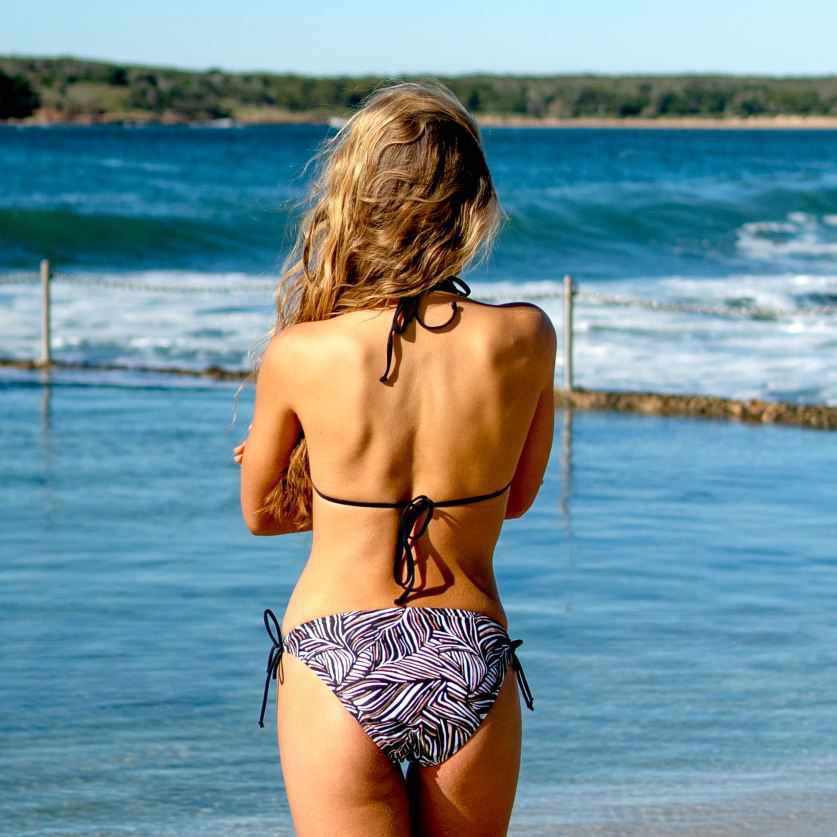 Salty Ink Ladies Loopside Pant - Tropic Tribe Black