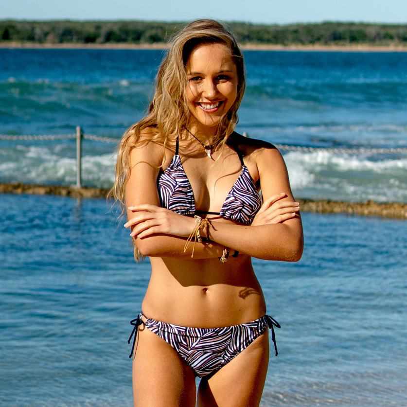 Salty Ink Ladies Loopside Pant - Tropic Tribe Black