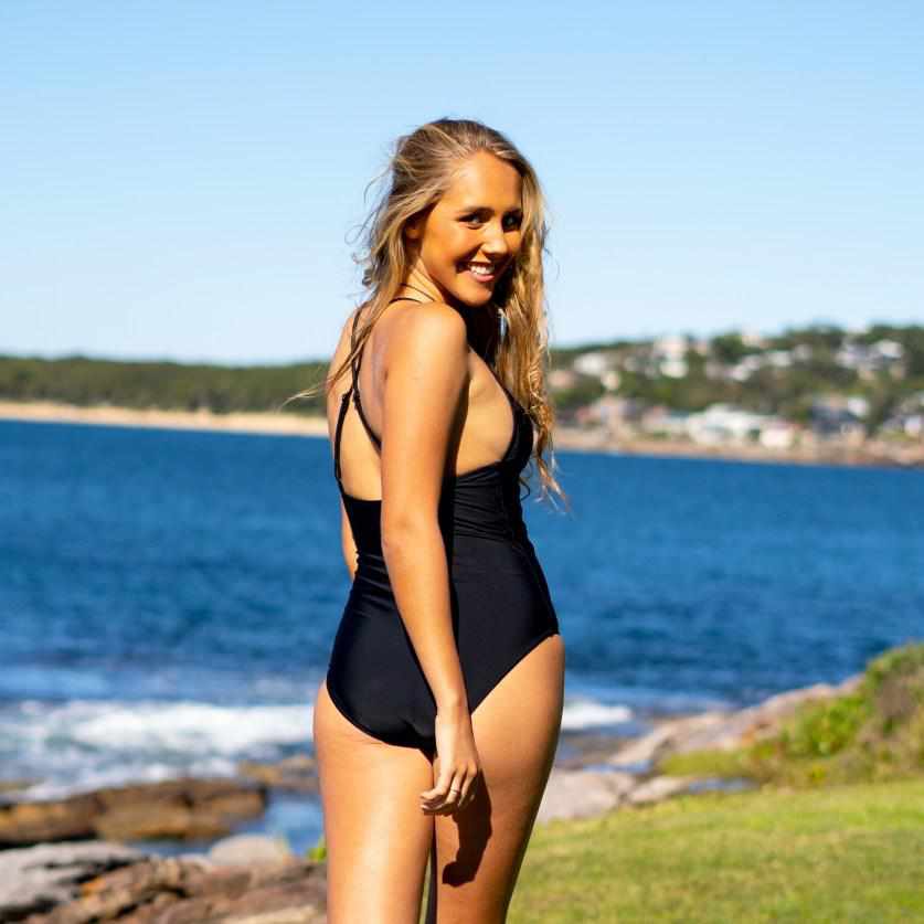 Salty Ink Ladies Halter One Piece - Plains