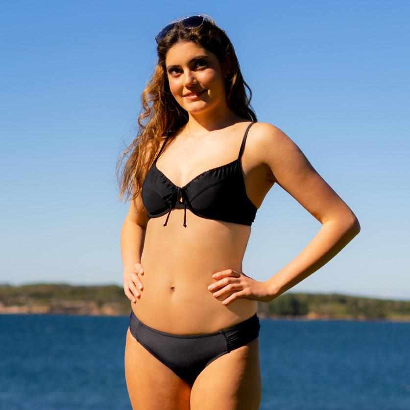 Salty Ink Ladies Ruched Bra - Plains