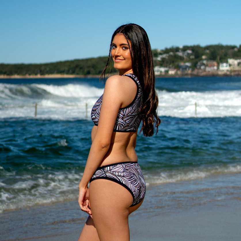 Salty Ink Ladies Tank Top - Tropic Tribe Black