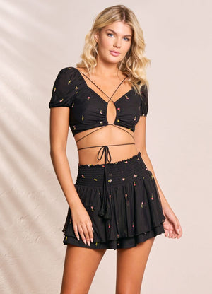 Maaji Riley Mesh Crop Top - Garden