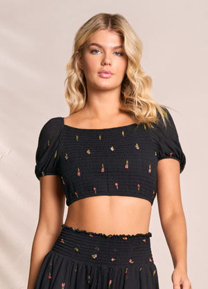 Maaji Riley Mesh Crop Top - Garden