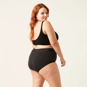 Modibodi Ladies Recycled Period Swimwear Hi-Waist Bikini Brief Light-Moderate