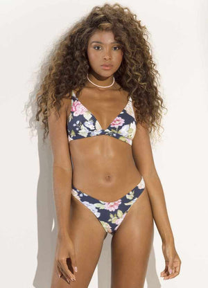 Maaji Ivy Fixed Triangle Top - Midnight Garden