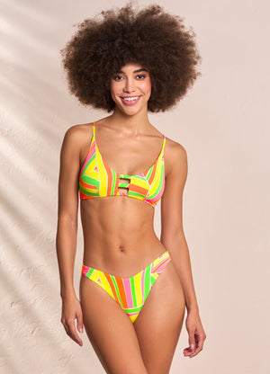 Maaji Crate Reversible Sporty Bralette Bikini Top - Magnetic