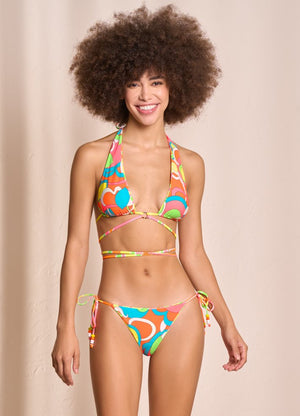 Maaji Super 70S Reversible Sliding Halter Bikini Top - Magnetic